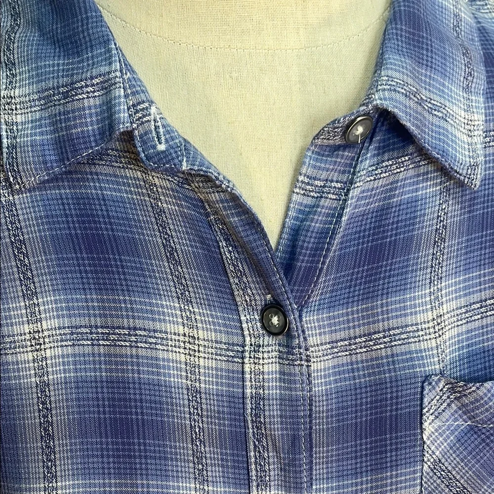 Blue Plaid Men's Shirt‎